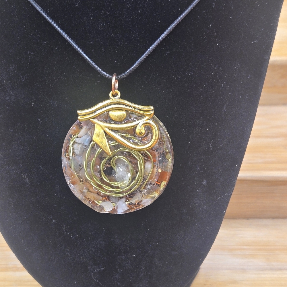 Orgonite Pendant Necklace Egyptian Eye Of Horus